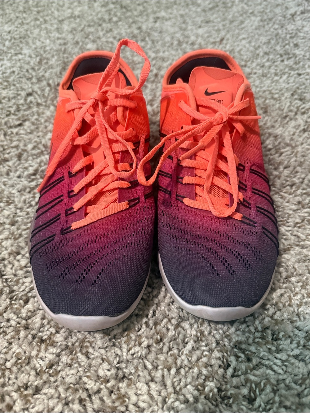 Nike Free TR6 Bright Orange to Purple Gradient Trainers
